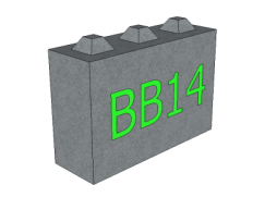 Betonový blok BBU14 900x300x600 mm